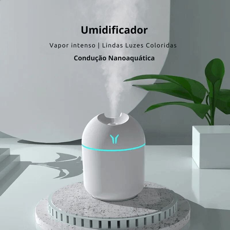 Mini Umidificador de Ar Ultrassônico HI FOG© - Conectta Web