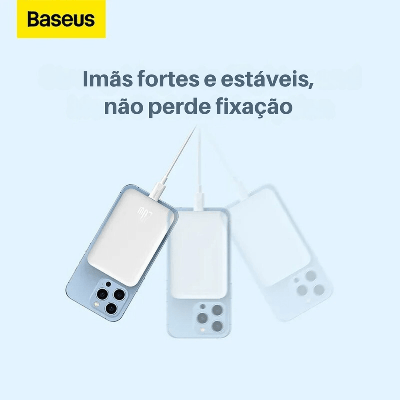 Carregador Portátil Magnético por Indução Baseus® - Conectta Web