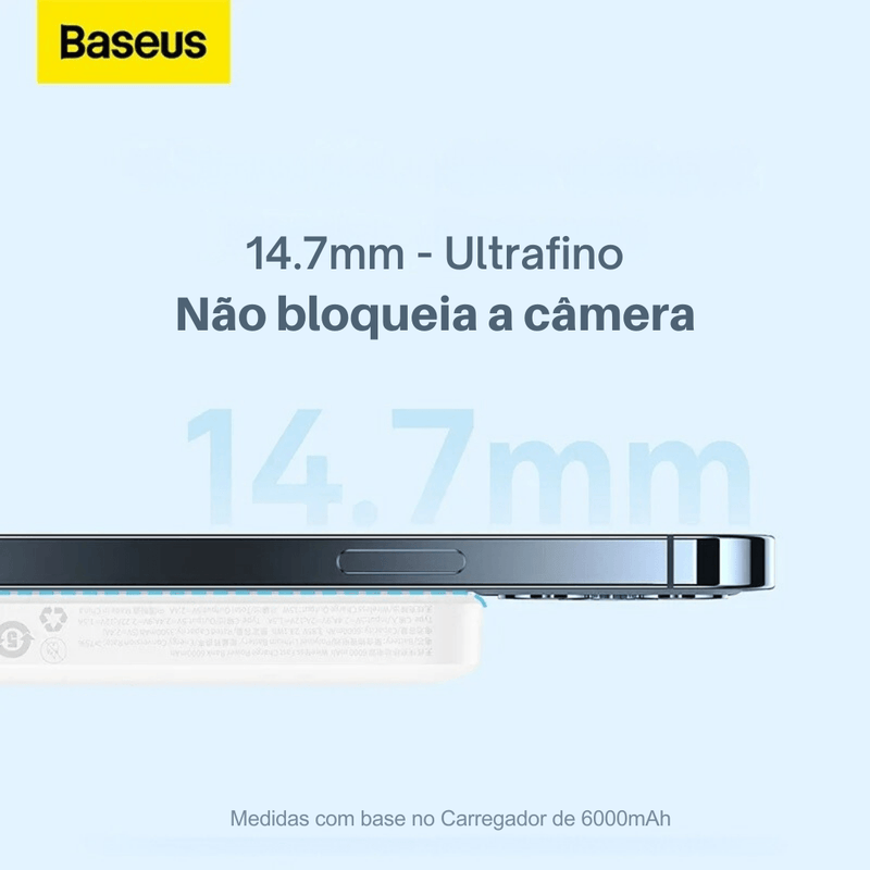 Carregador Portátil Magnético por Indução Baseus® - Conectta Web