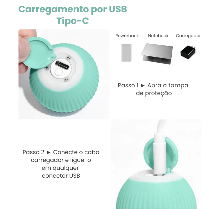 Bolinha Inteligente PetGravity© que se Move Sozinho - Conectta Web