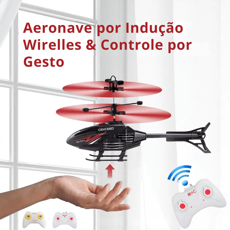 Helicóptero de Controle Remoto por Indução - Conectta Web