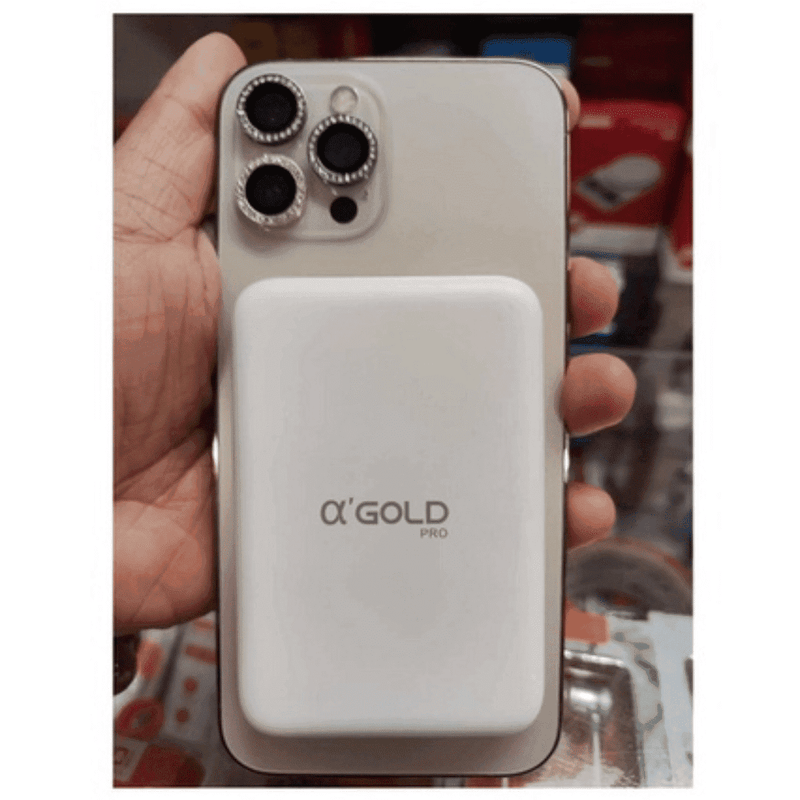 Carregador Portátil Magnético por Indução A'Gold® + Capinha Magnética Magsafe - Conectta Web