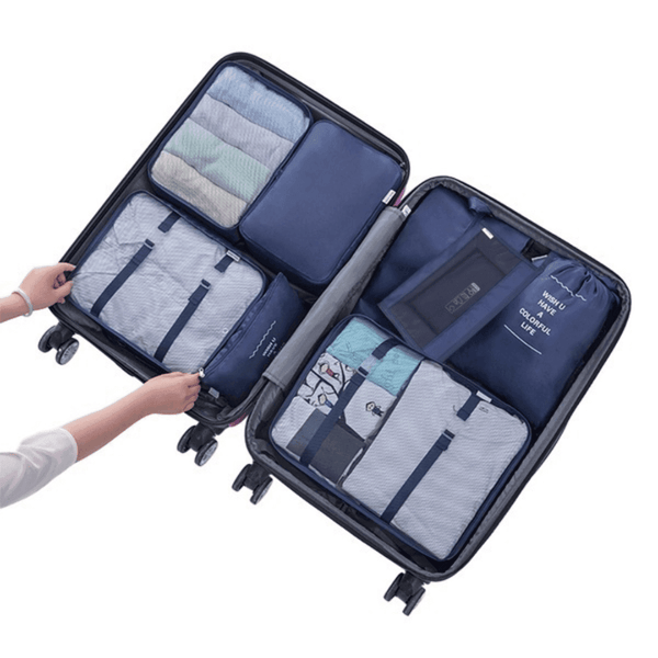 KIT 8 Bolsas Organizadoras á Prova D'água Para Viagem - Conectta Web