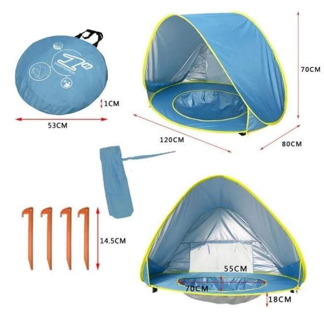 Barraca Bebê com Proteção UV - Tenda Kids - Conectta Web